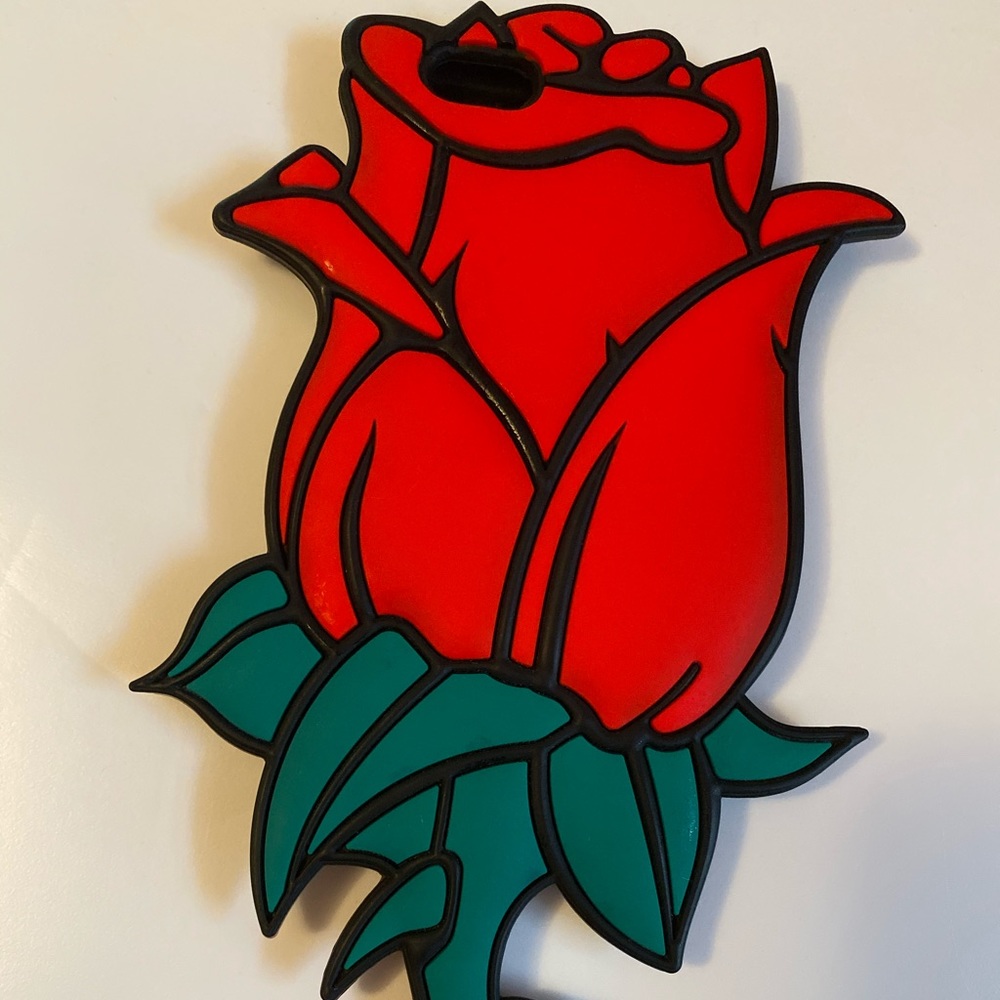 iPhone 6 silicone rose phone case